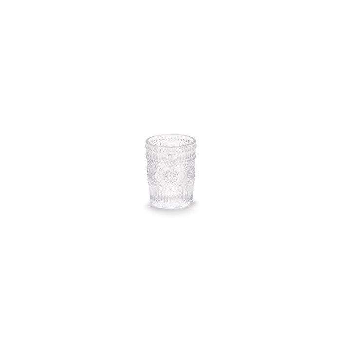 Bicchiere Basso in Vetro Inciso – Danidè (Set da 6) ✨