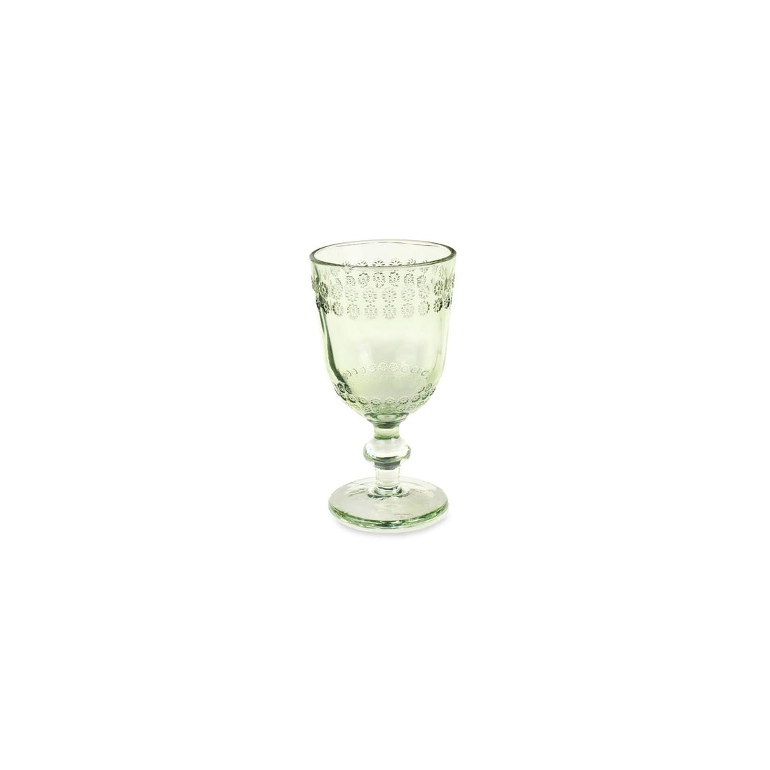 Calice in vetro verde – Flower Garden 🍷(set da 6 calici)