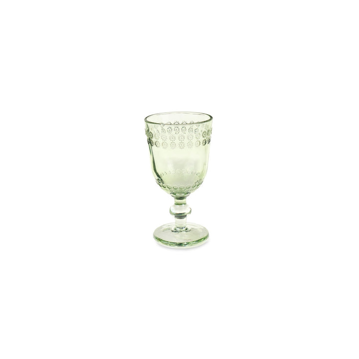 Calice in vetro verde – Flower Garden 🍷(set da 6 calici)