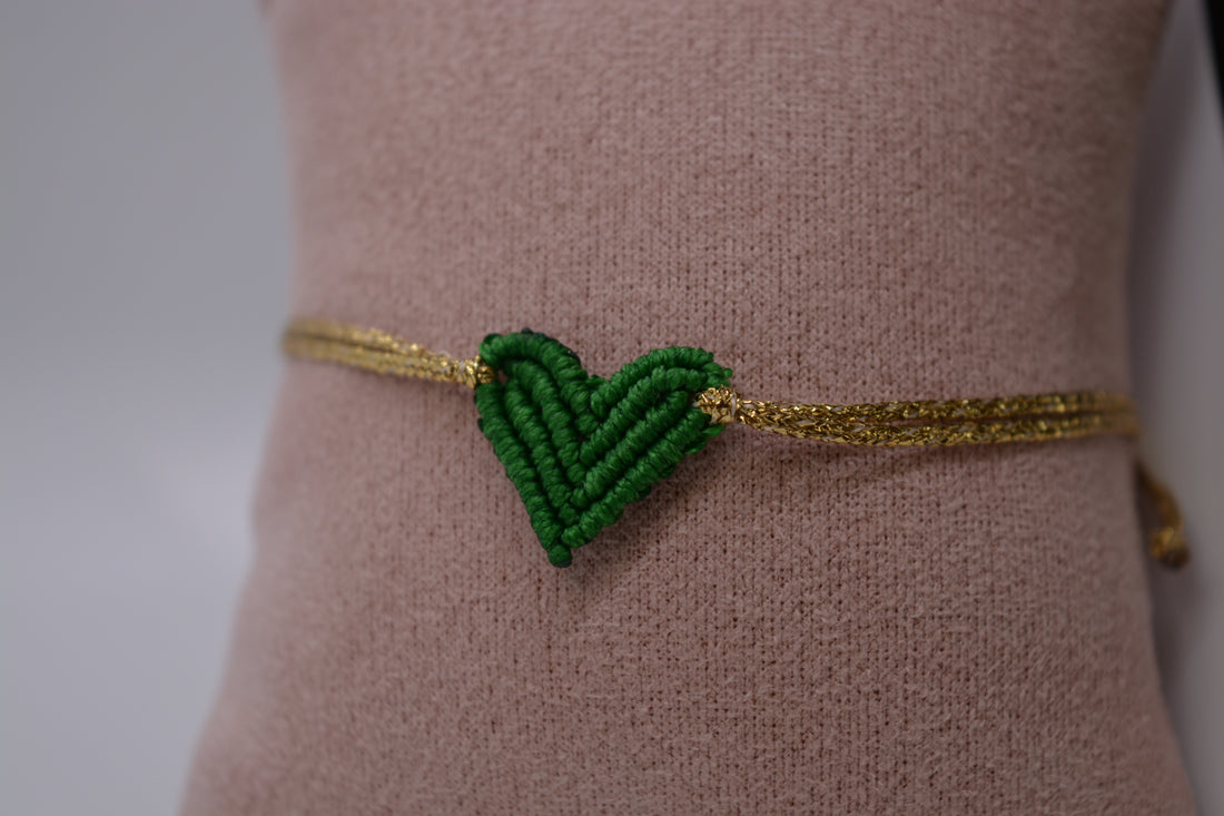 Bracciale Cuore Macramè