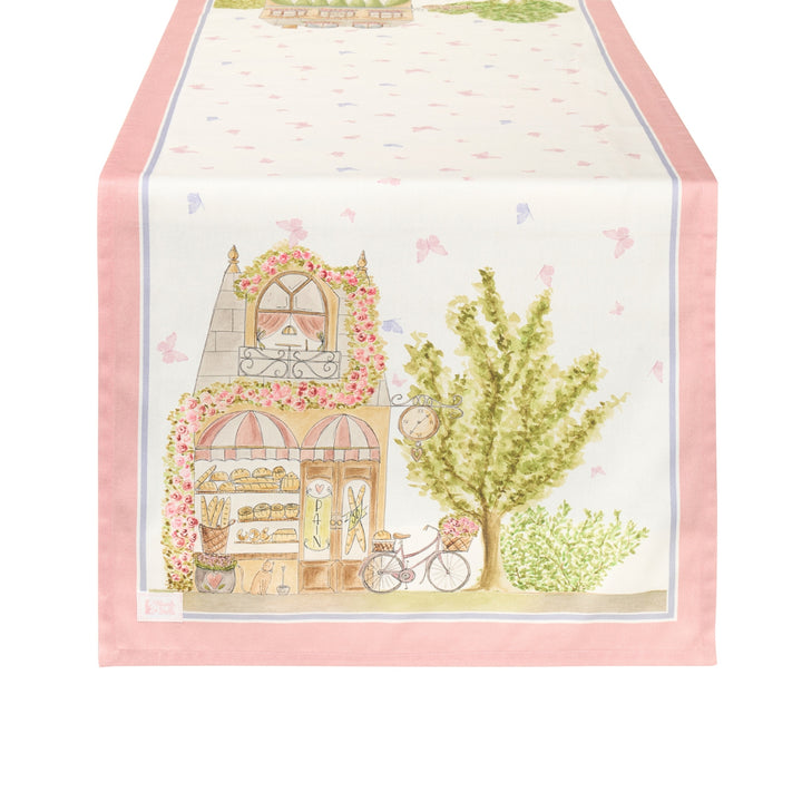 Runner da Tavola in Cotone – La Vie en Rose 🌸