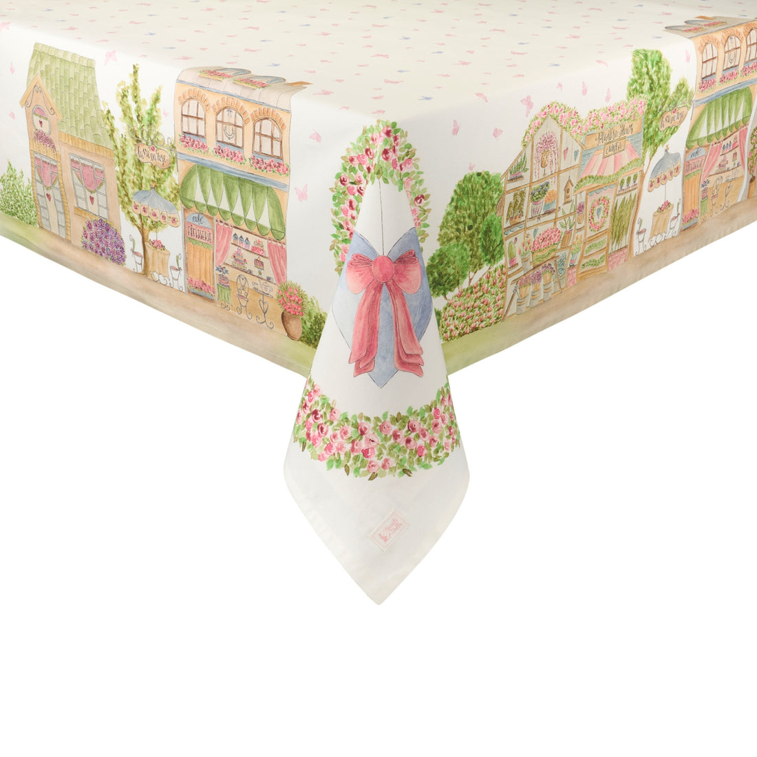Cotton Tablecloth – La Vie en Rose 🌸