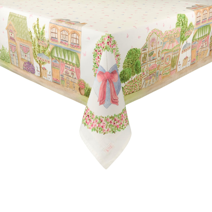 Cotton Tablecloth – La Vie en Rose 🌸