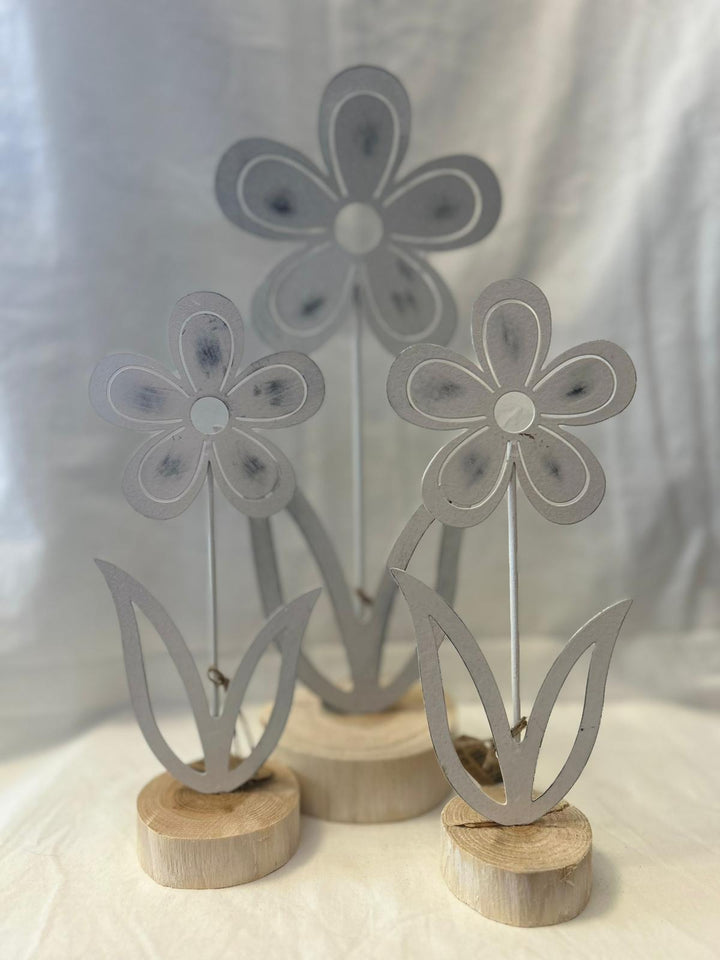Fiori Decorativi in Legno e Metallo