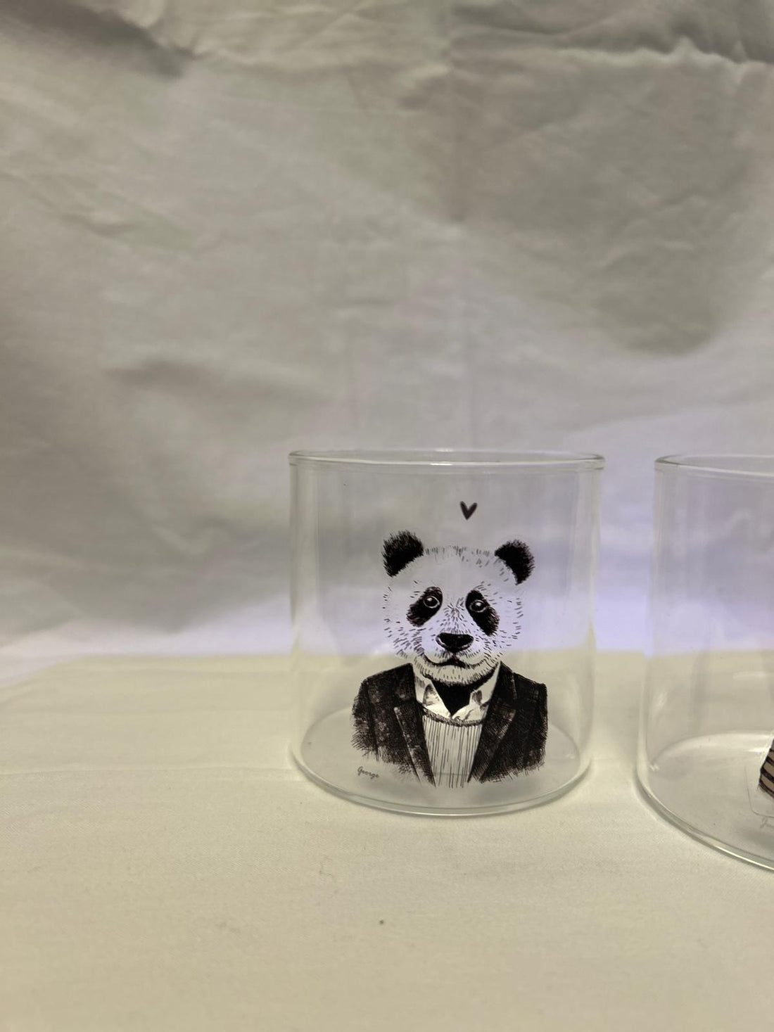 "George & Jack" Glass Set 🐻❄️🐼 – Style and Personality in Every Sip! 🍷