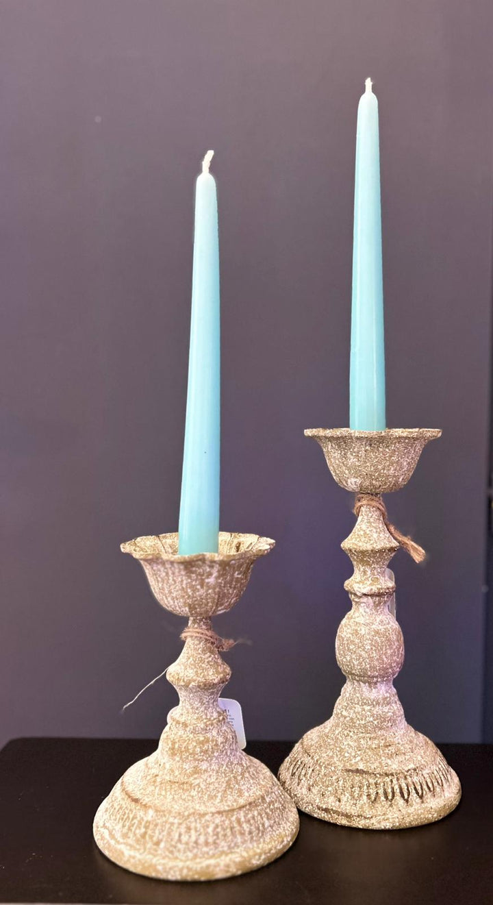 Set di 2 Portacandele Vintage Elegance – Un tocco di classe senza tempo ✨