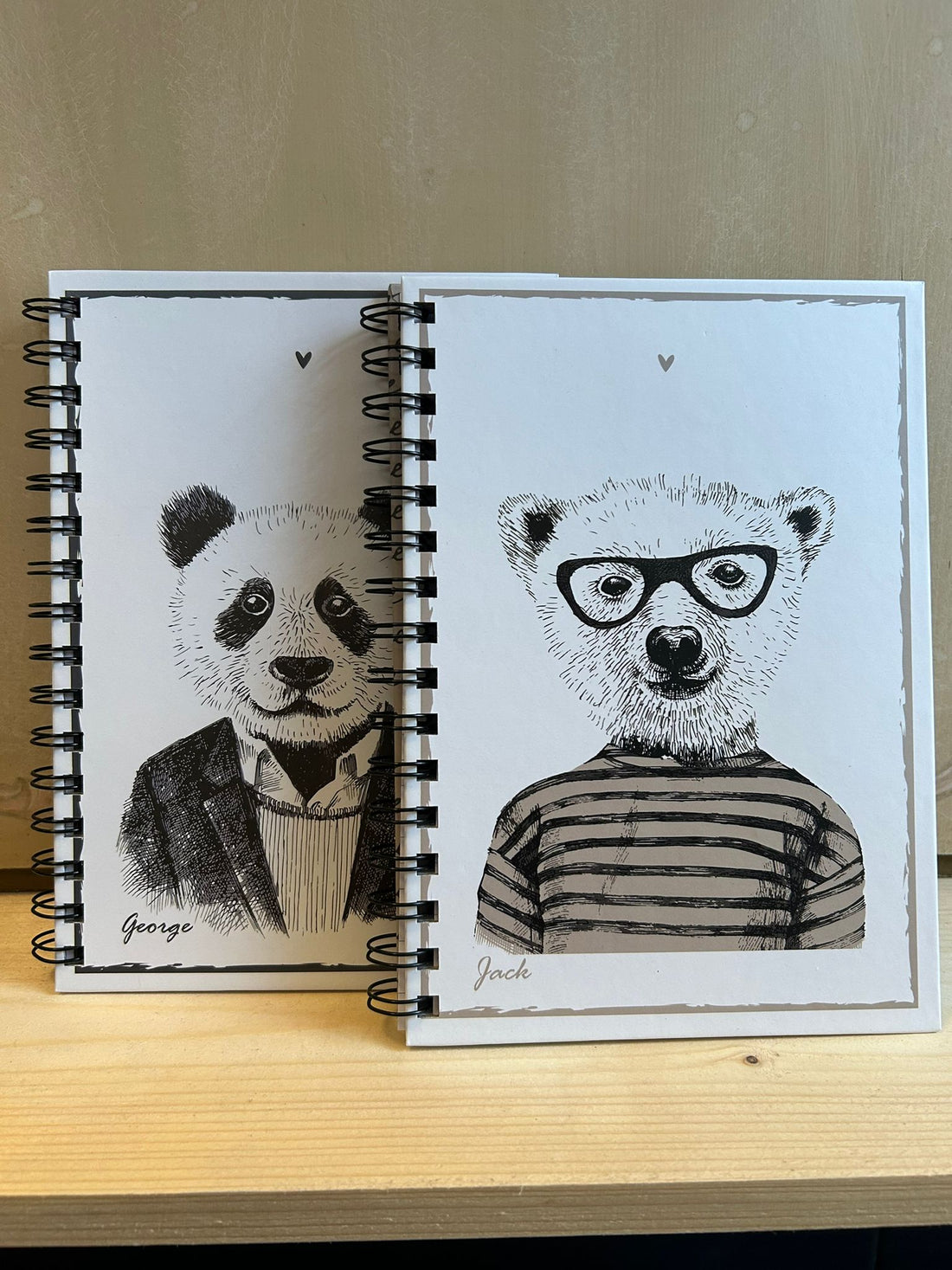 My Friends Home Notebooks – George & Jack: Elegance and Creativity on Paper! 🐼📝 🐻