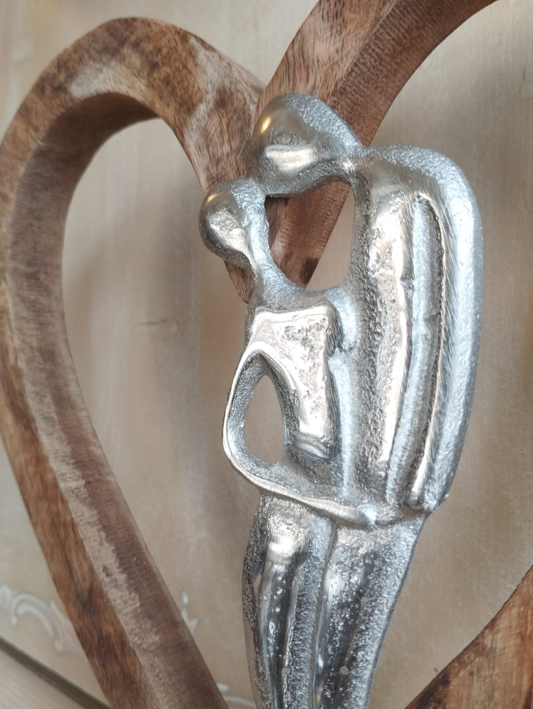 ❤️ Scultura Cuore con Innamorati