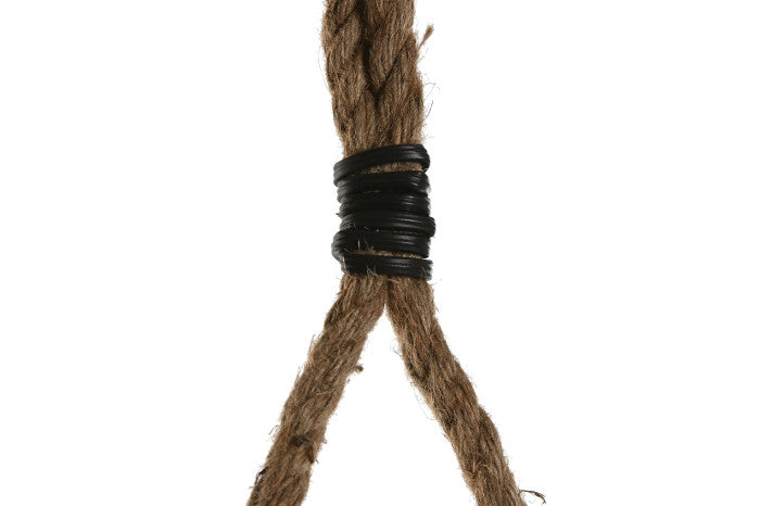 Specchio tondo in Legno e Corda