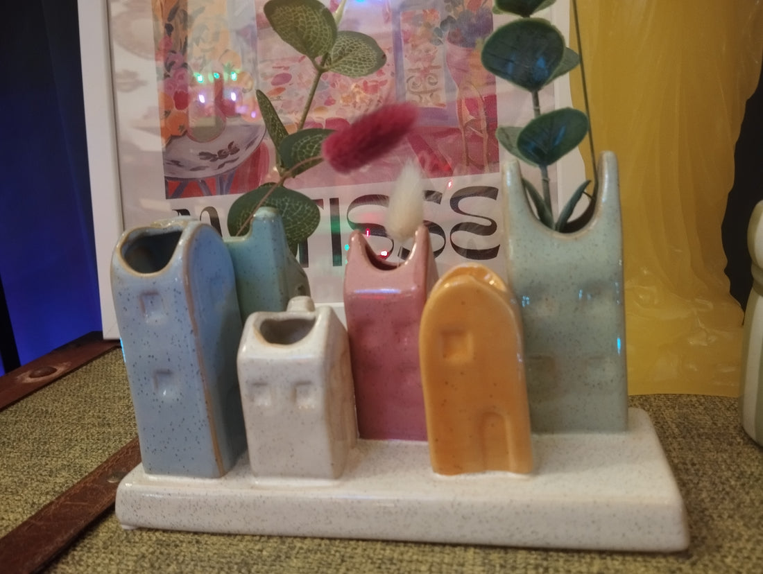 Set Decorativo 'Borgo Incantato' – Case in Ceramica