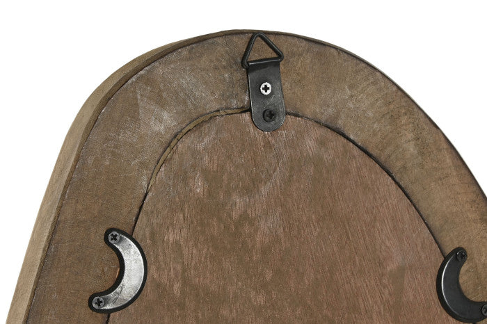 🪞 Wooden Mirror with Decorative Details