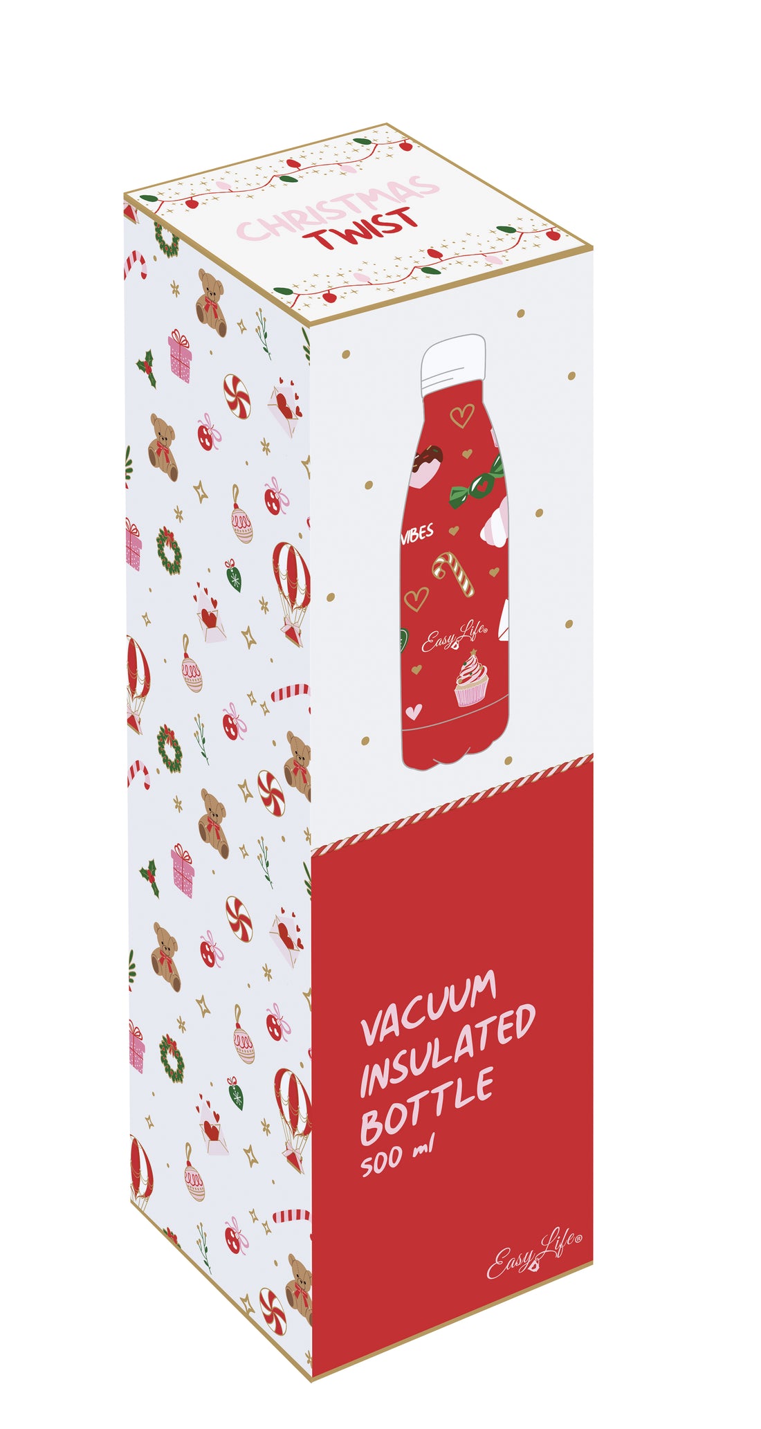 Borraccia Termica Natalizia 500 ml – Christmas Twist