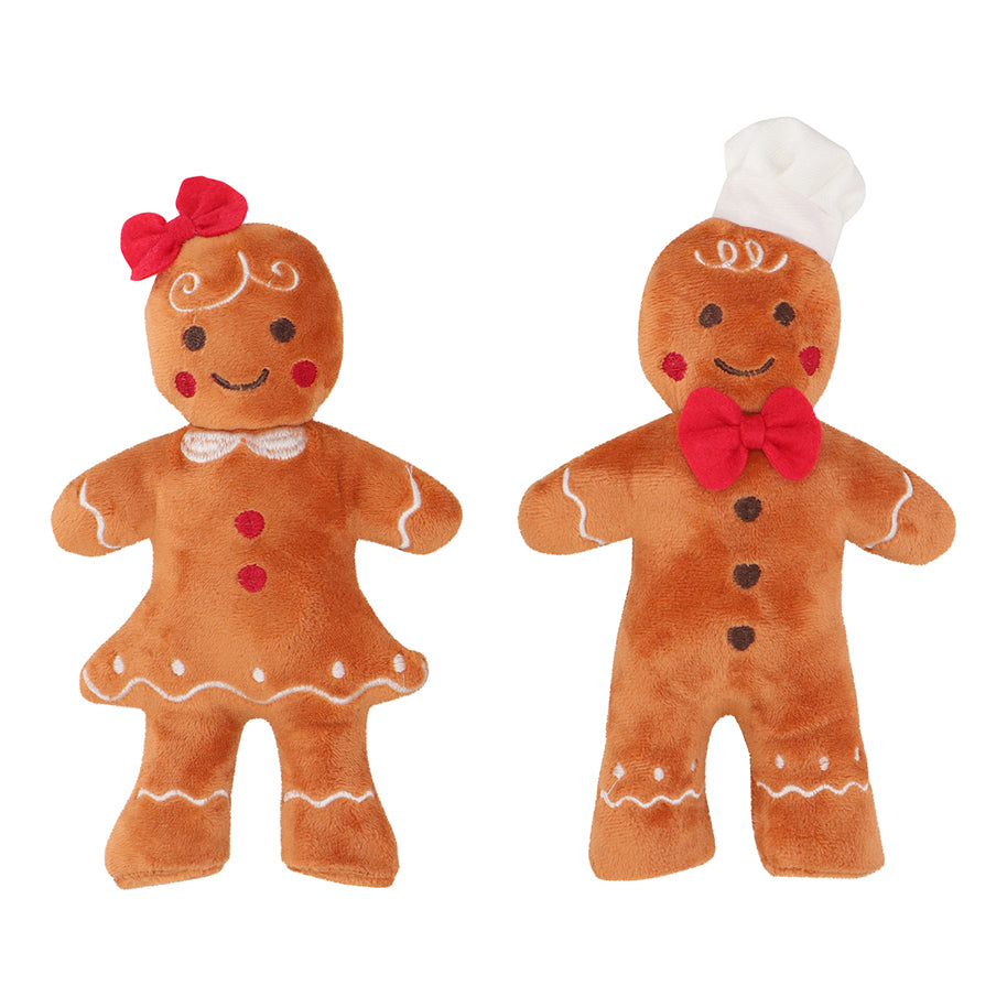 Omini di Pan di Zenzero Natalizi in Peluche 21 cm h