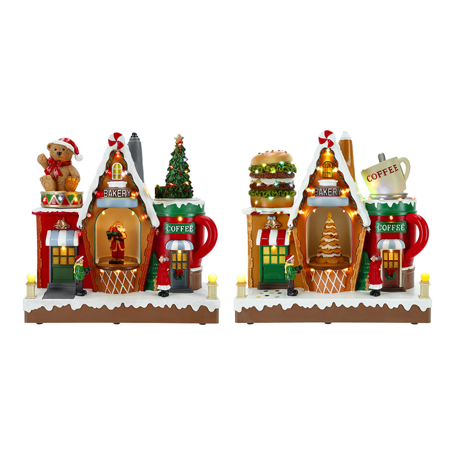 Villaggio Natalizio Luminoso Bakery & Coffee 29x29x13