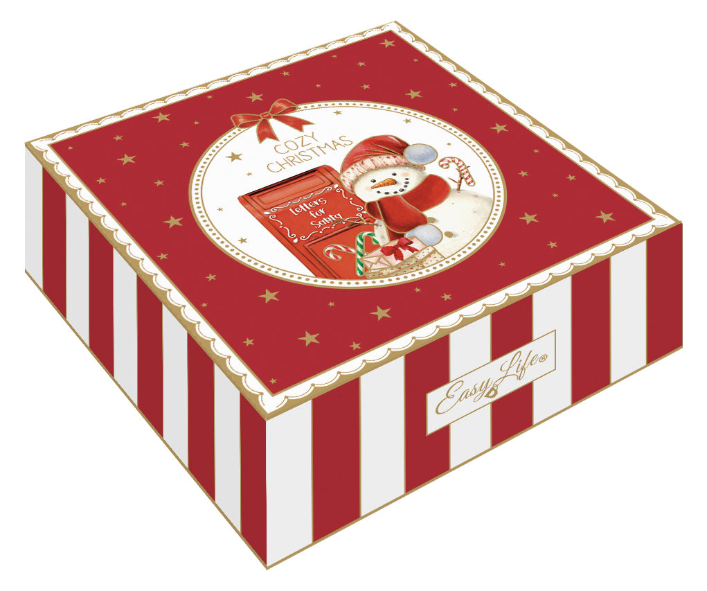 Set 4 Piatti Natalizi con Confezione Regalo – Collezione Cozy Christmas