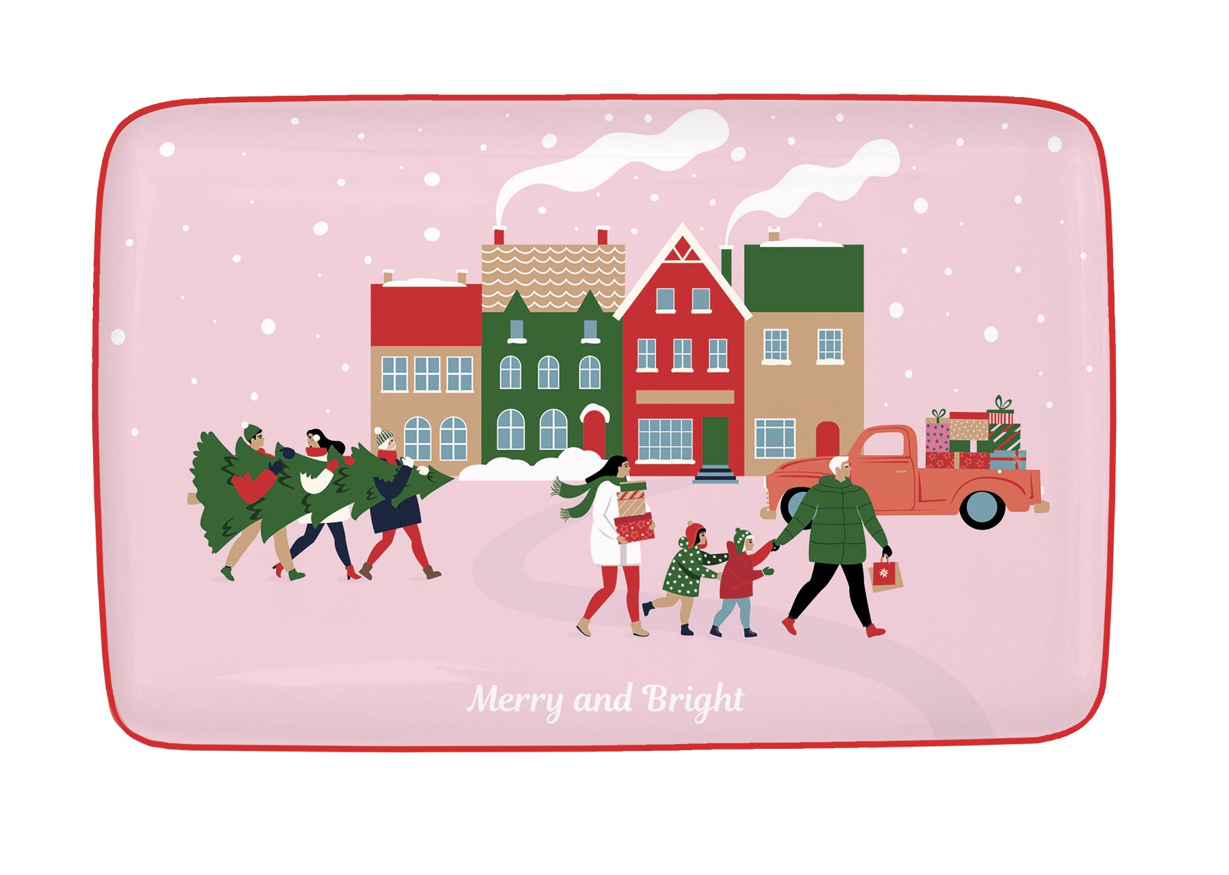 Vassoio Natalizio in Porcellana – Collezione Christmas Twist