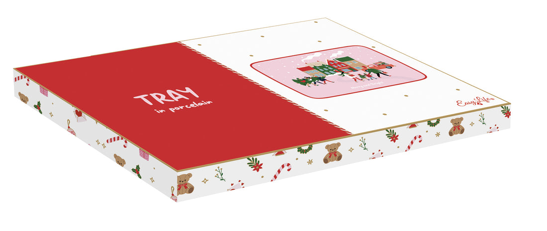 Vassoio Natalizio in Porcellana – Collezione Christmas Twist
