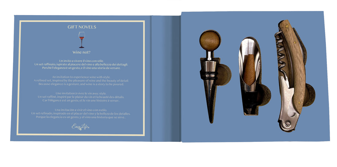 Box Regalo Set Vino con 3 Accessori – Wine Not? Gift Novels