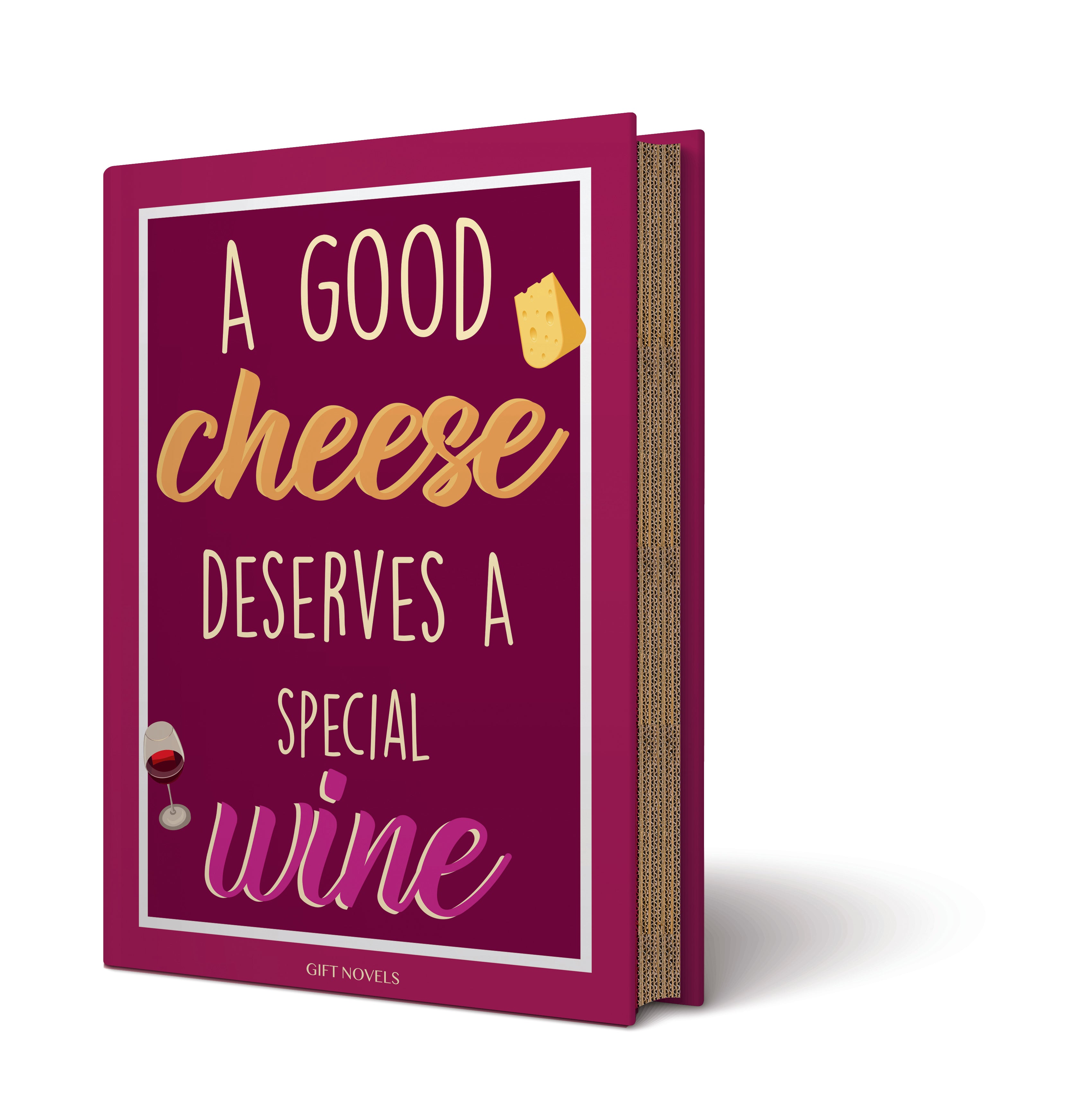Box Regalo Set Vino e Formaggi con 4 Accessori – A Good Cheese Gift Novels