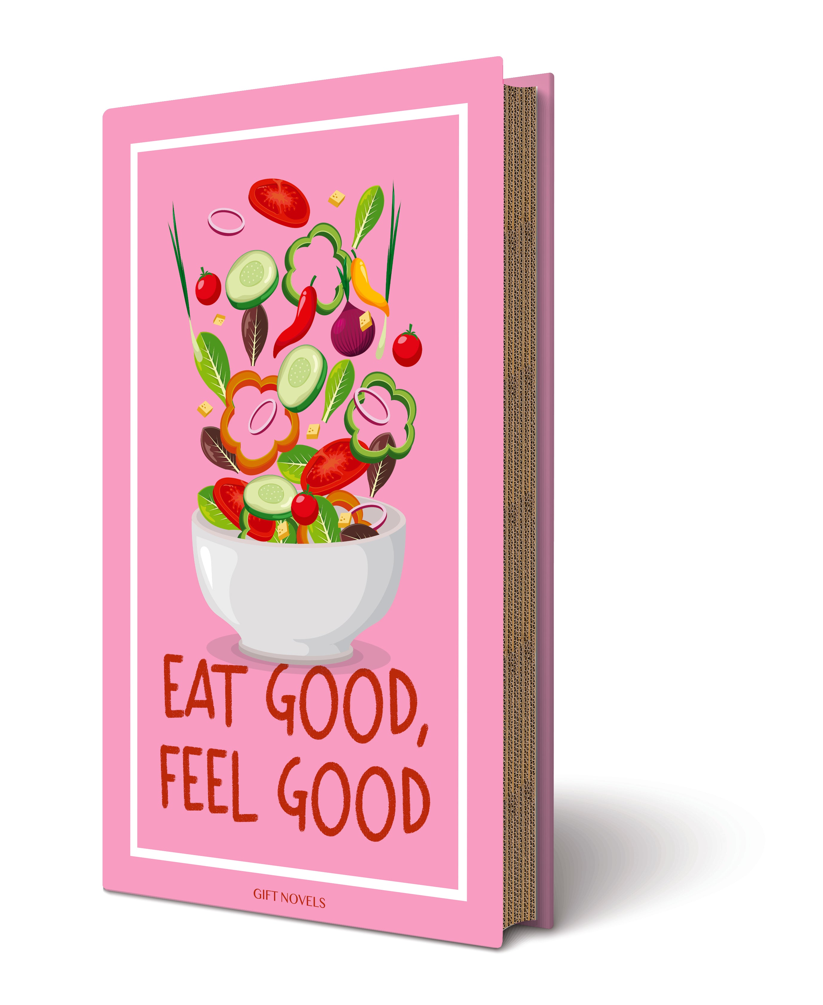 Box Regalo Set Posate per Insalata con 2 Accessori – Eat Good, Feel Good Gift Novels