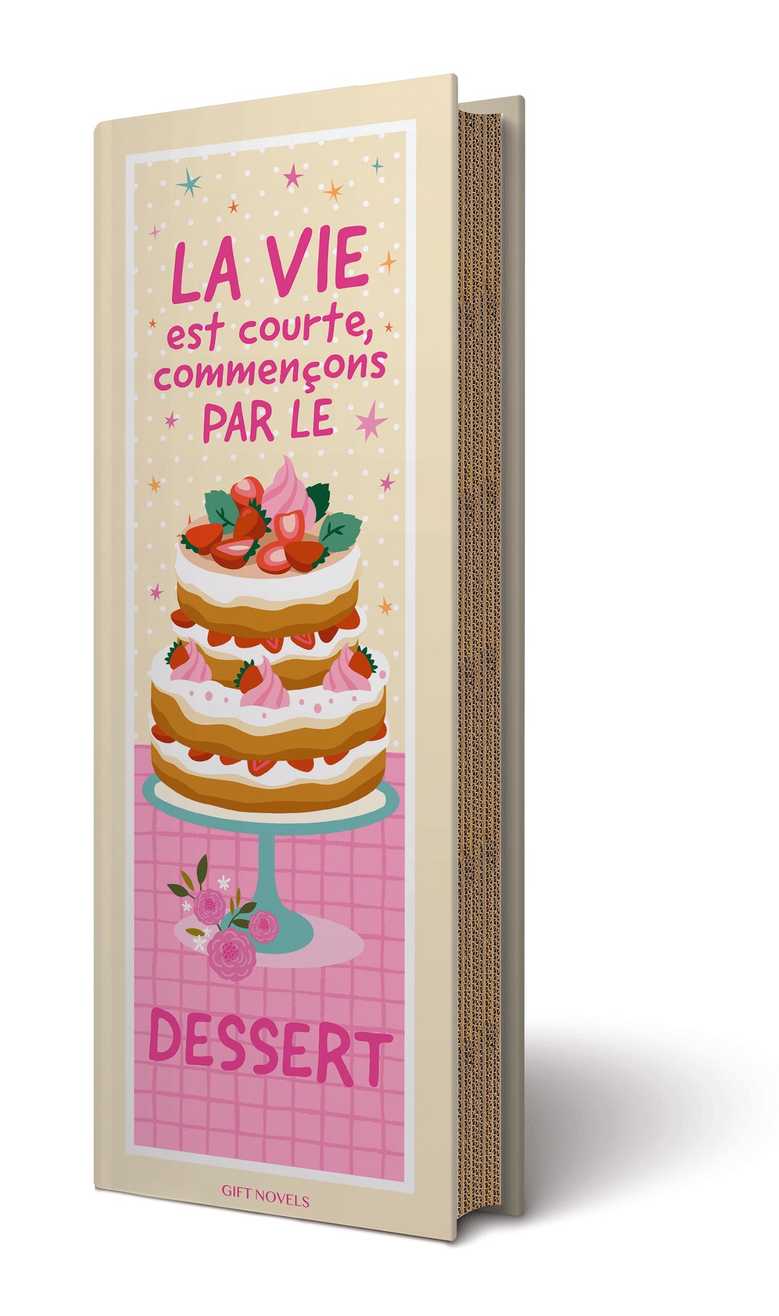 Box Regalo Set 2 Accessori per Dolci e Torte – La Vie Est Courte, Commençons Par Le Dessert Gift Novels