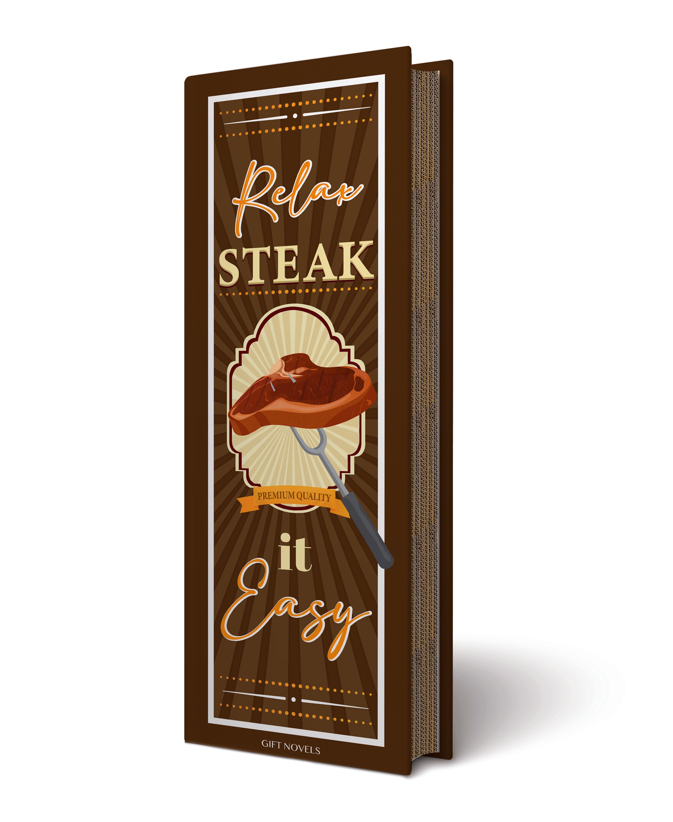 Box Regalo Set Bistecca con Coltello e Forchettone – Relax Steak It Easy Gift Novels