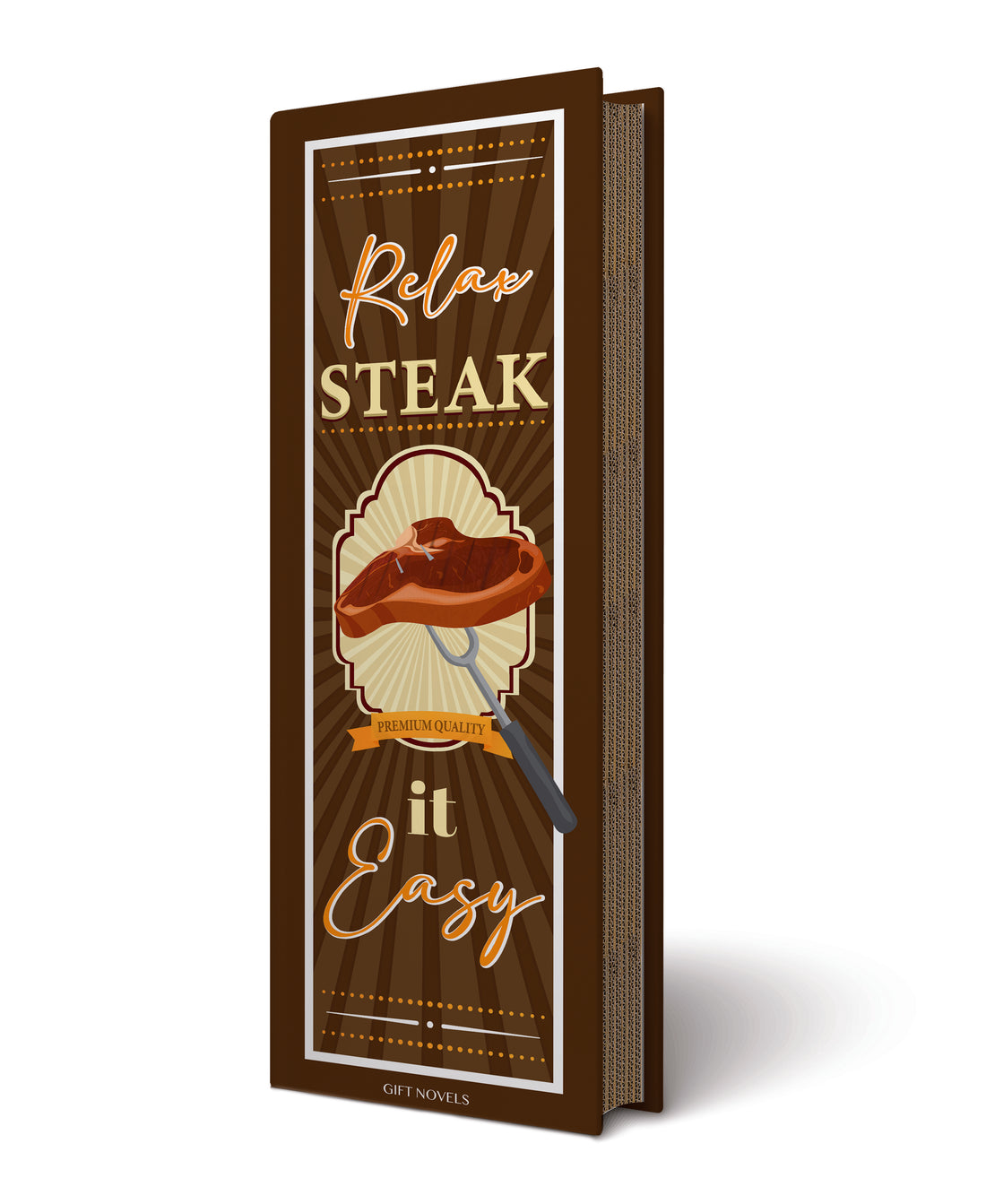 Box Regalo Set Bistecca con Coltello e Forchettone – Relax Steak It Easy Gift Novels