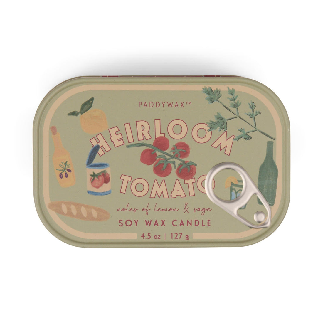 Paddywax – “Heirloom Tomato” Candle in Vintage Tin