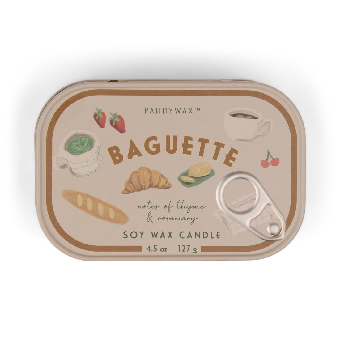 Paddywax – “Baguette” Candle in Vintage Tin