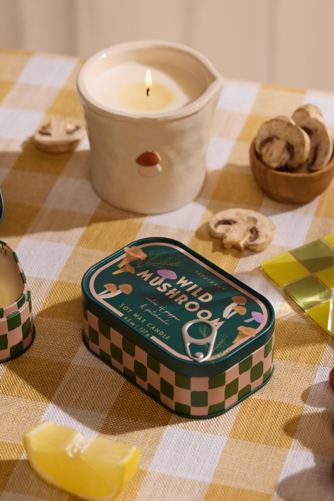 Paddywax – “Wild Mushroom” Candle in Vintage Tin