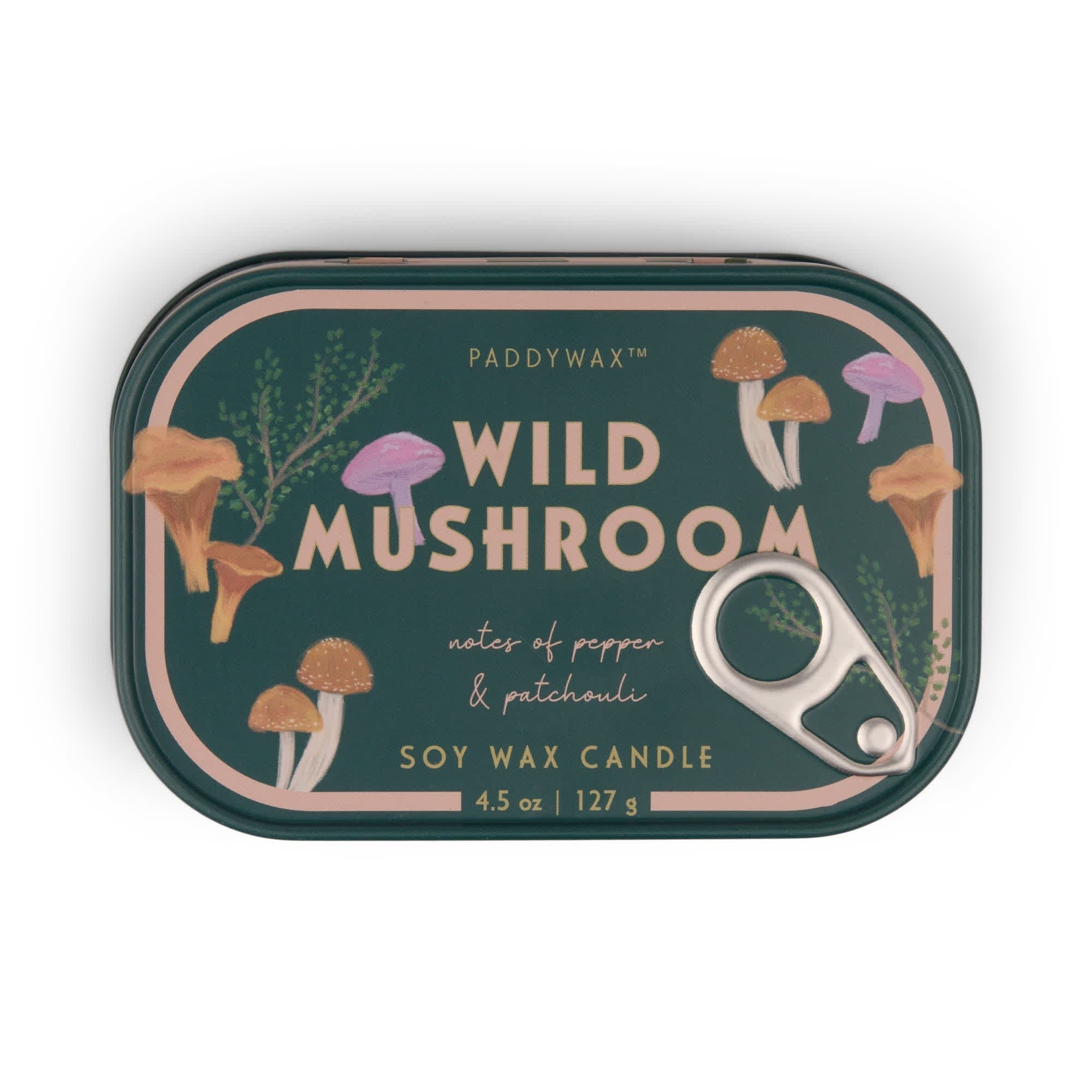 Paddywax – Candela “Wild Mushroom” in Scatoletta Vintage