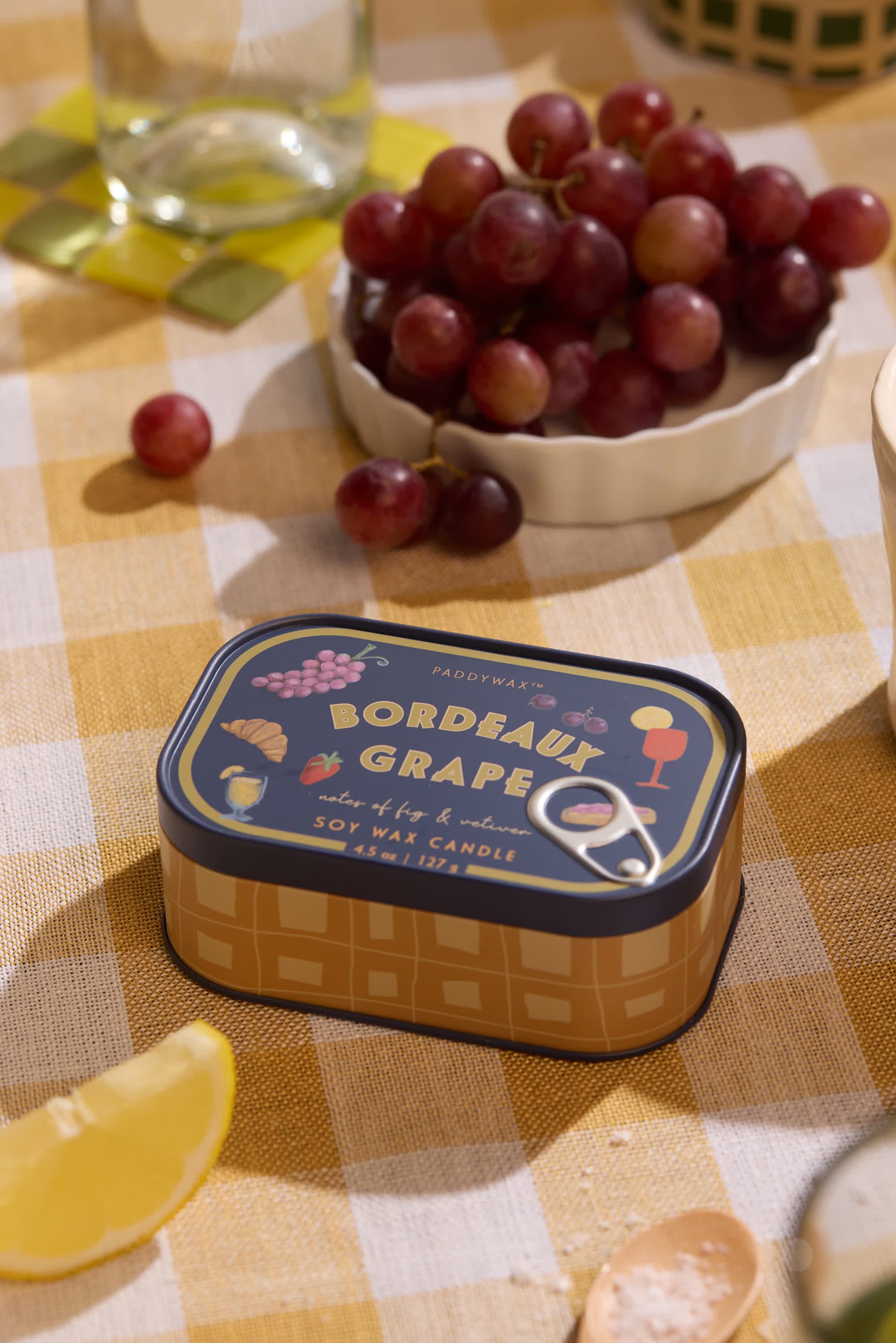 Paddywax – “Bordeaux Grape” Candle in Vintage Tin