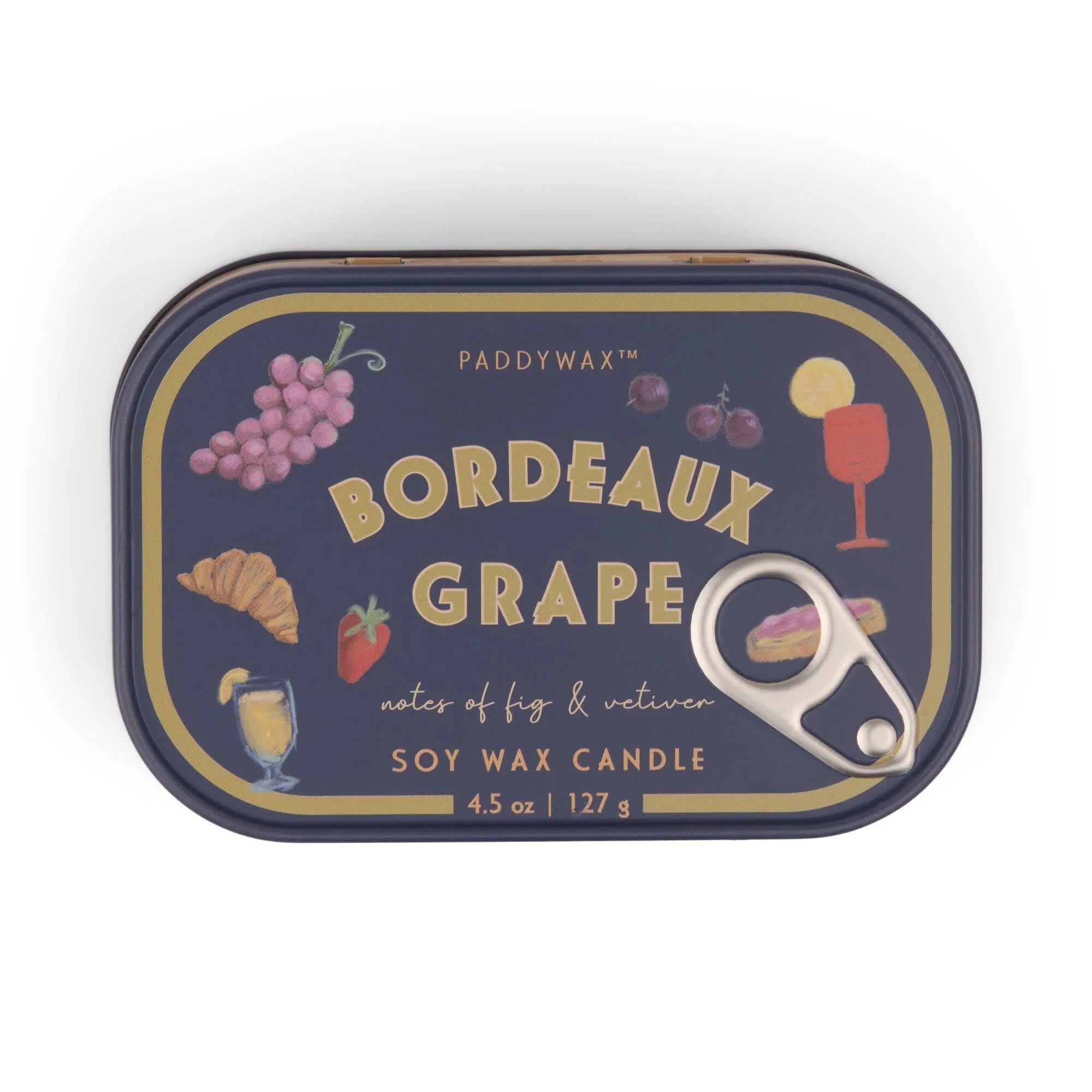 Paddywax – “Bordeaux Grape” Candle in Vintage Tin