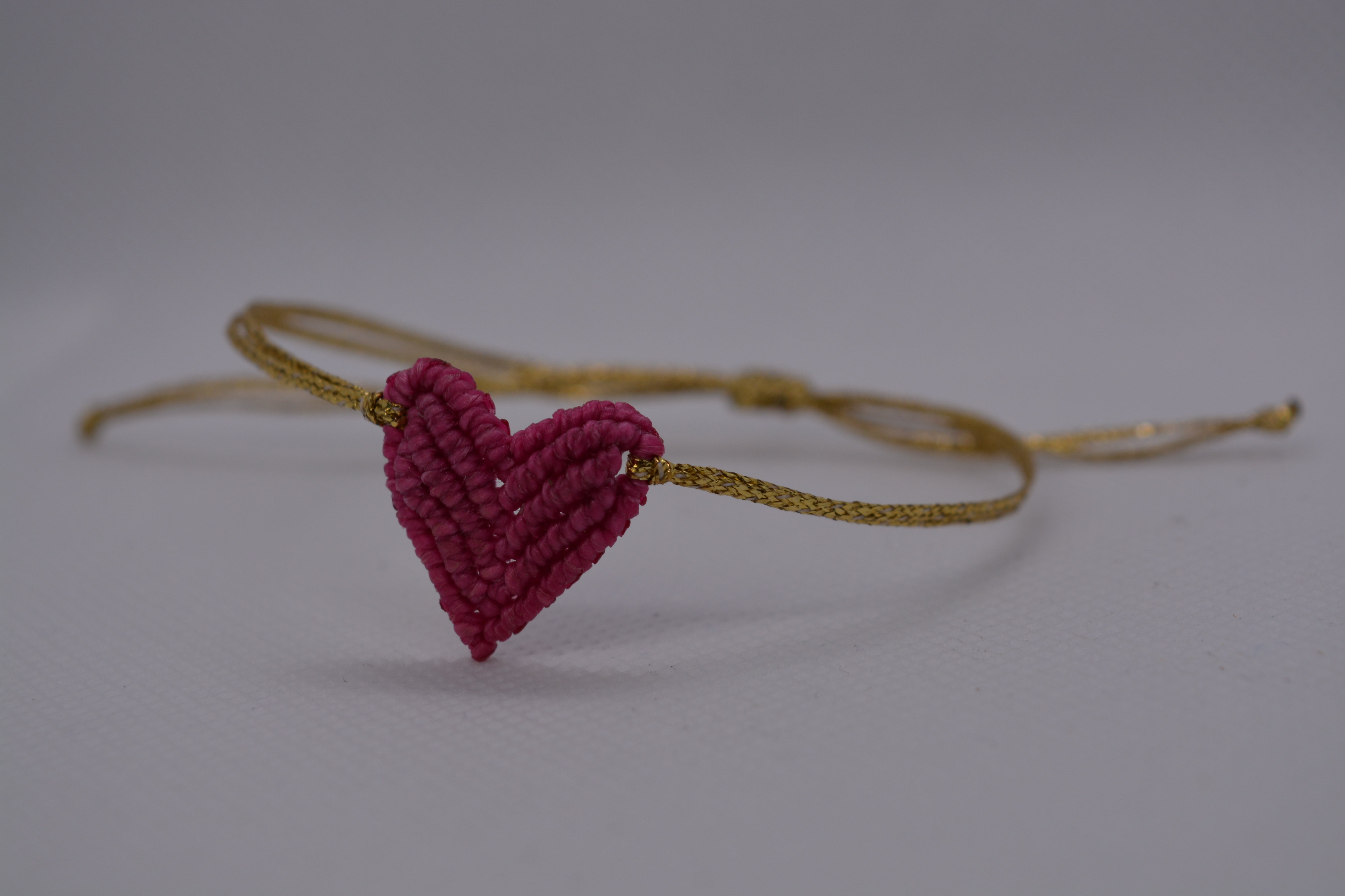 Bracciale Cuore Macramè
