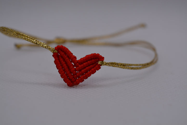 Bracciale Cuore Macramè