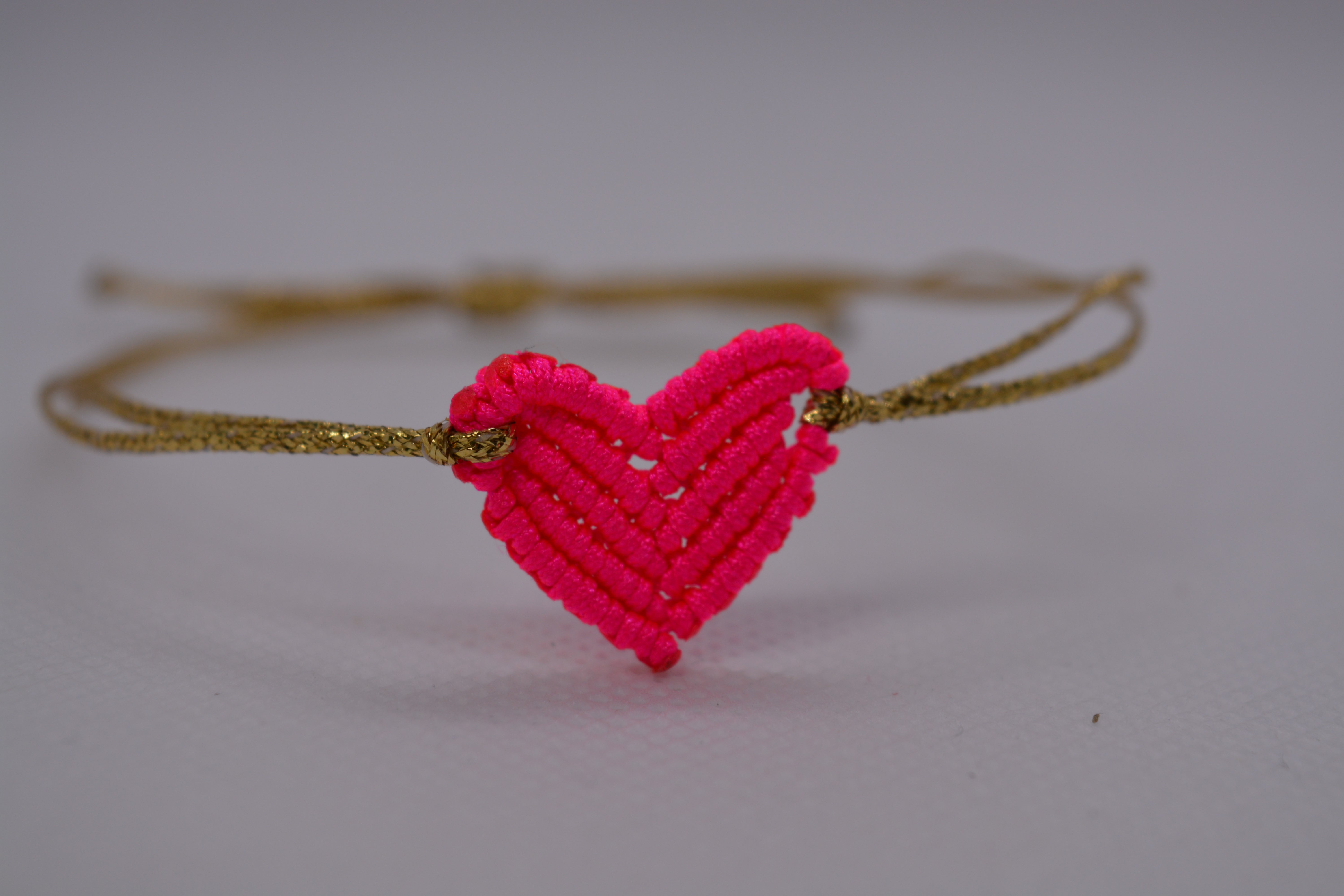 Bracciale Cuore Macramè