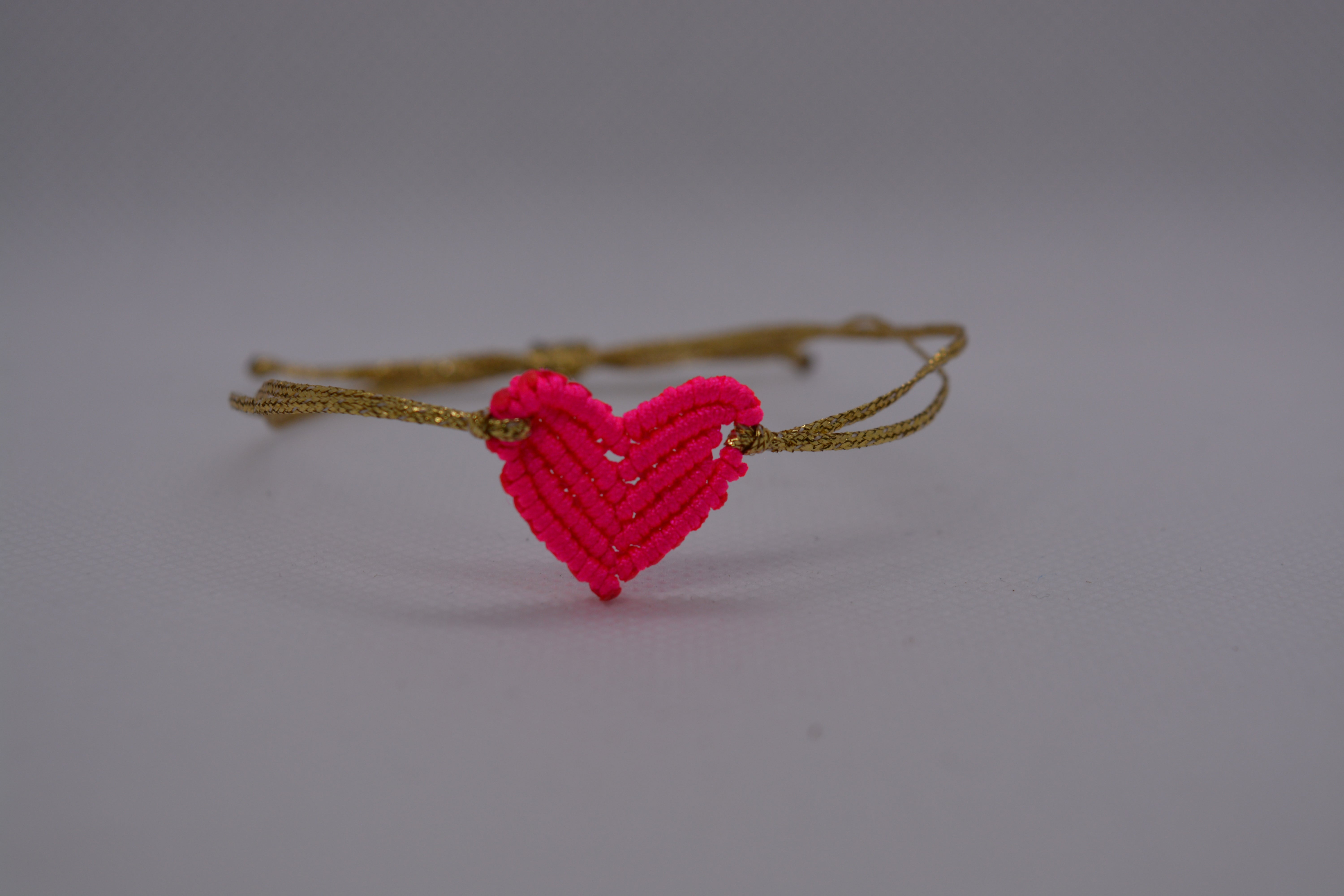 Bracciale Cuore Macramè