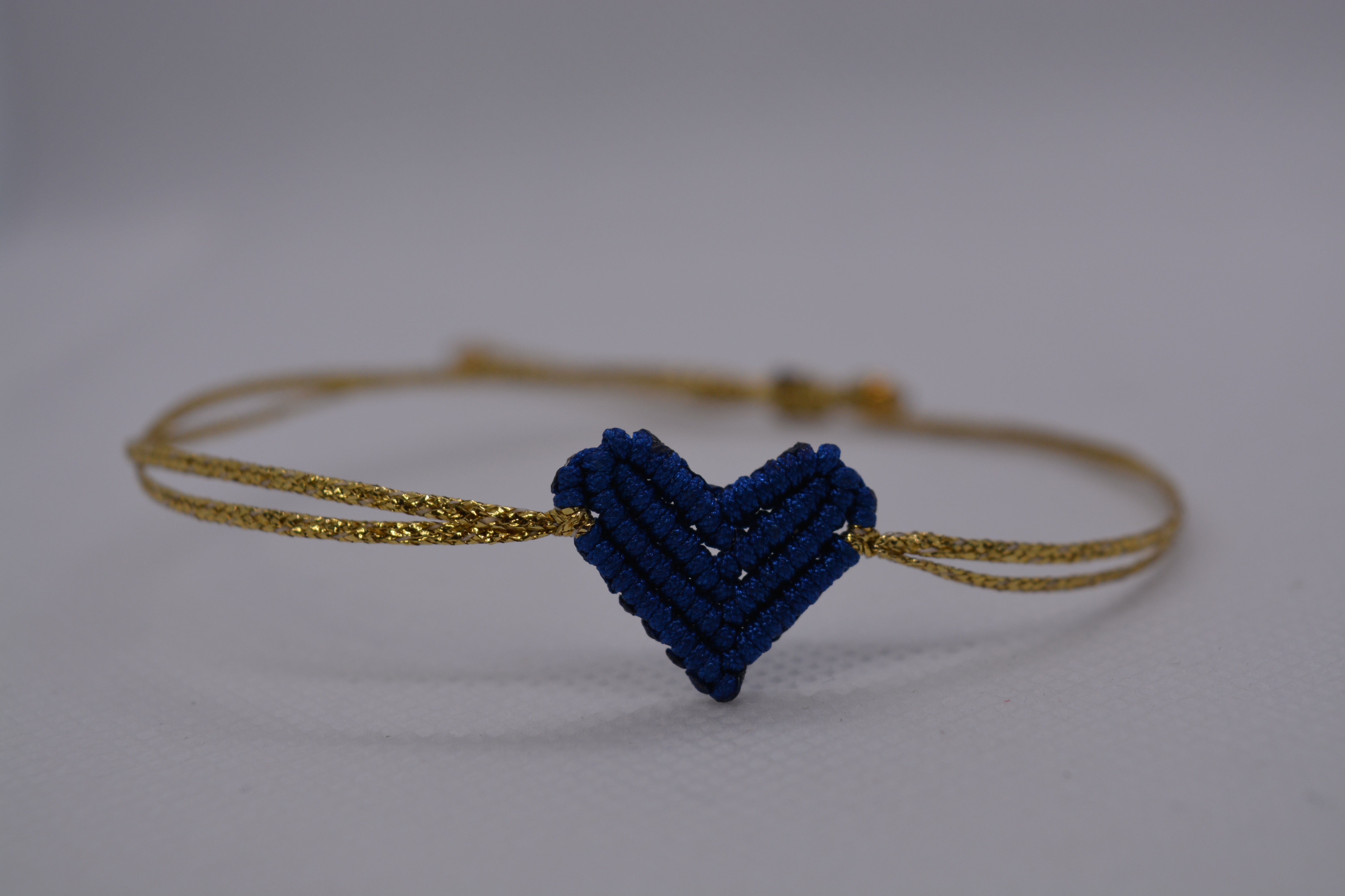 Bracciale Cuore Macramè