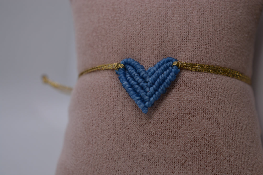 Bracciale Cuore Macramè