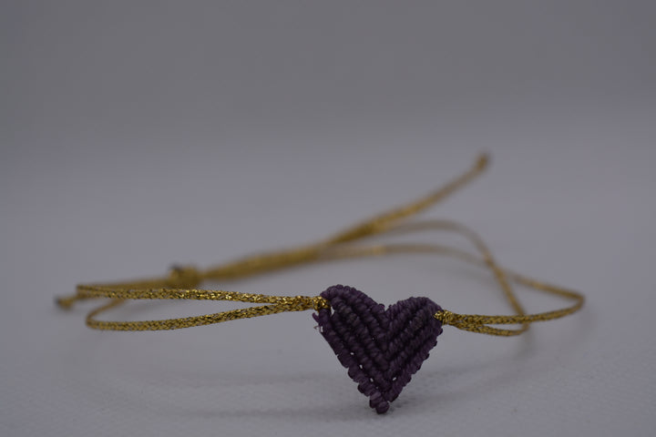 Bracciale Cuore Macramè