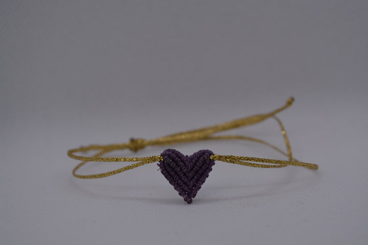 Bracciale Cuore Macramè
