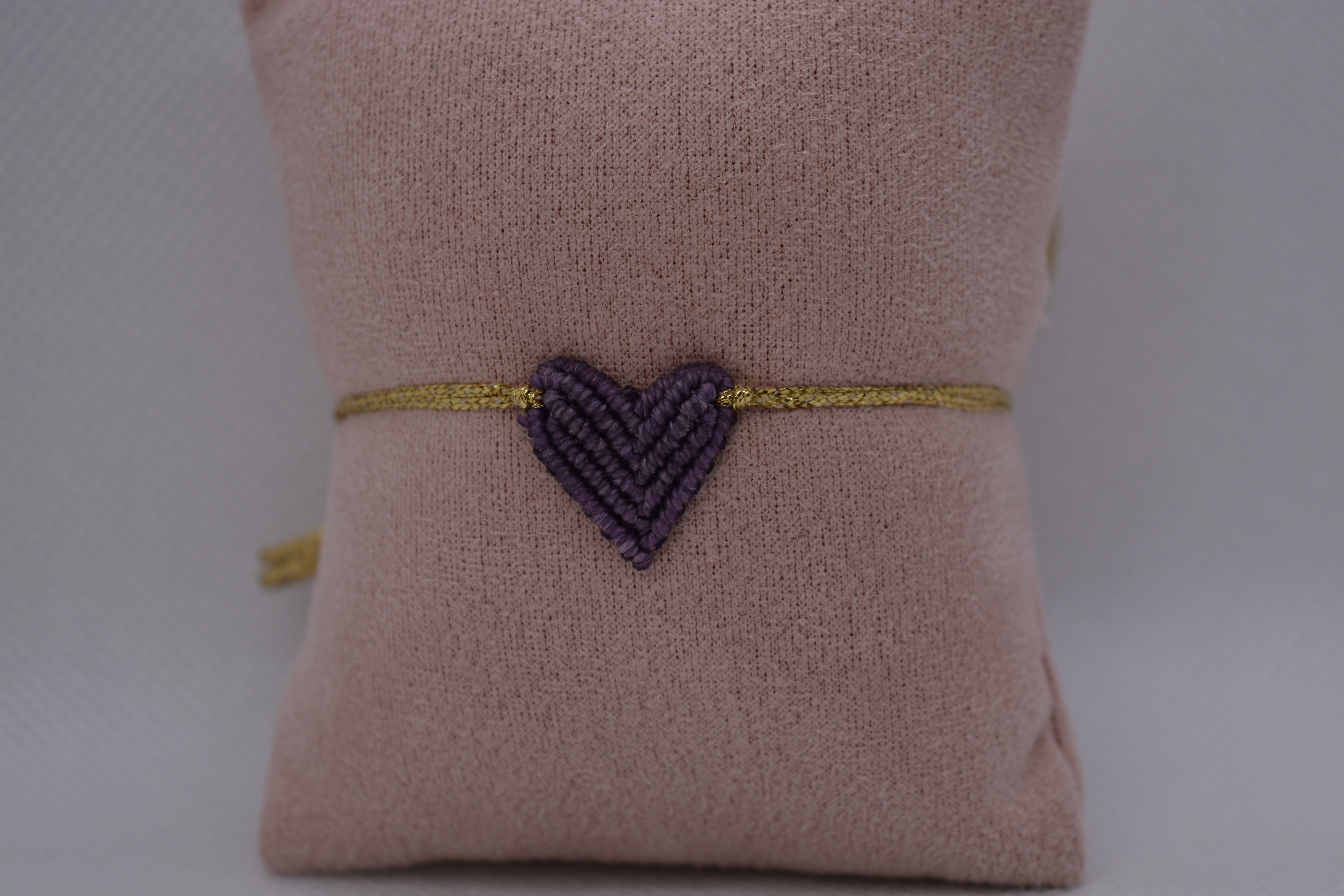 Bracciale Cuore Macramè