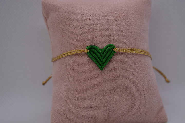 Bracciale Cuore Macramè