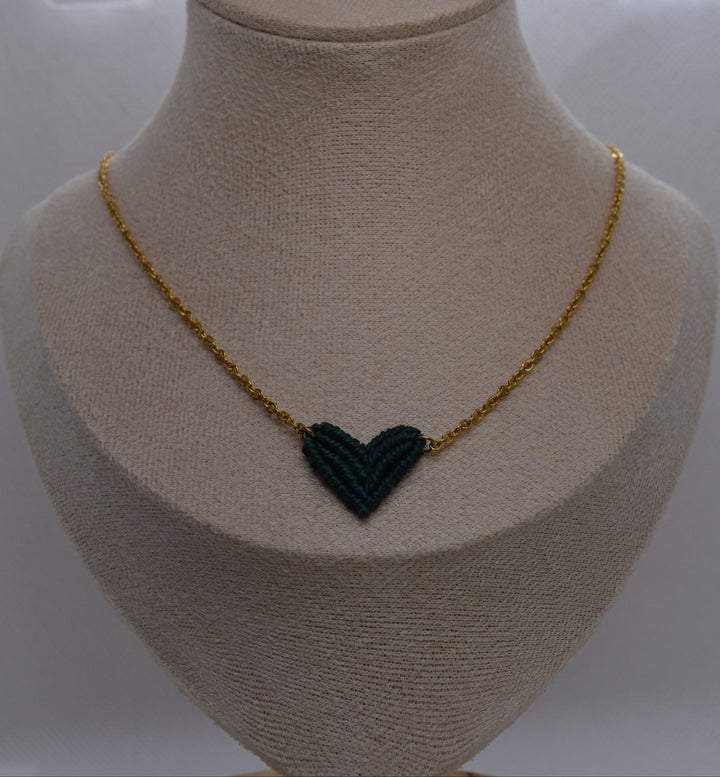 Collana Cuore Macramè