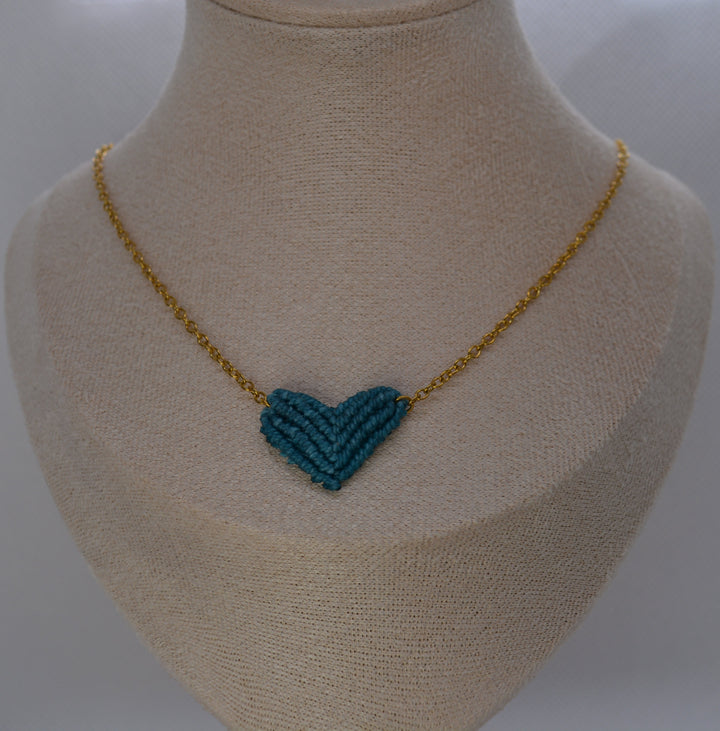 Collana Cuore Macramè