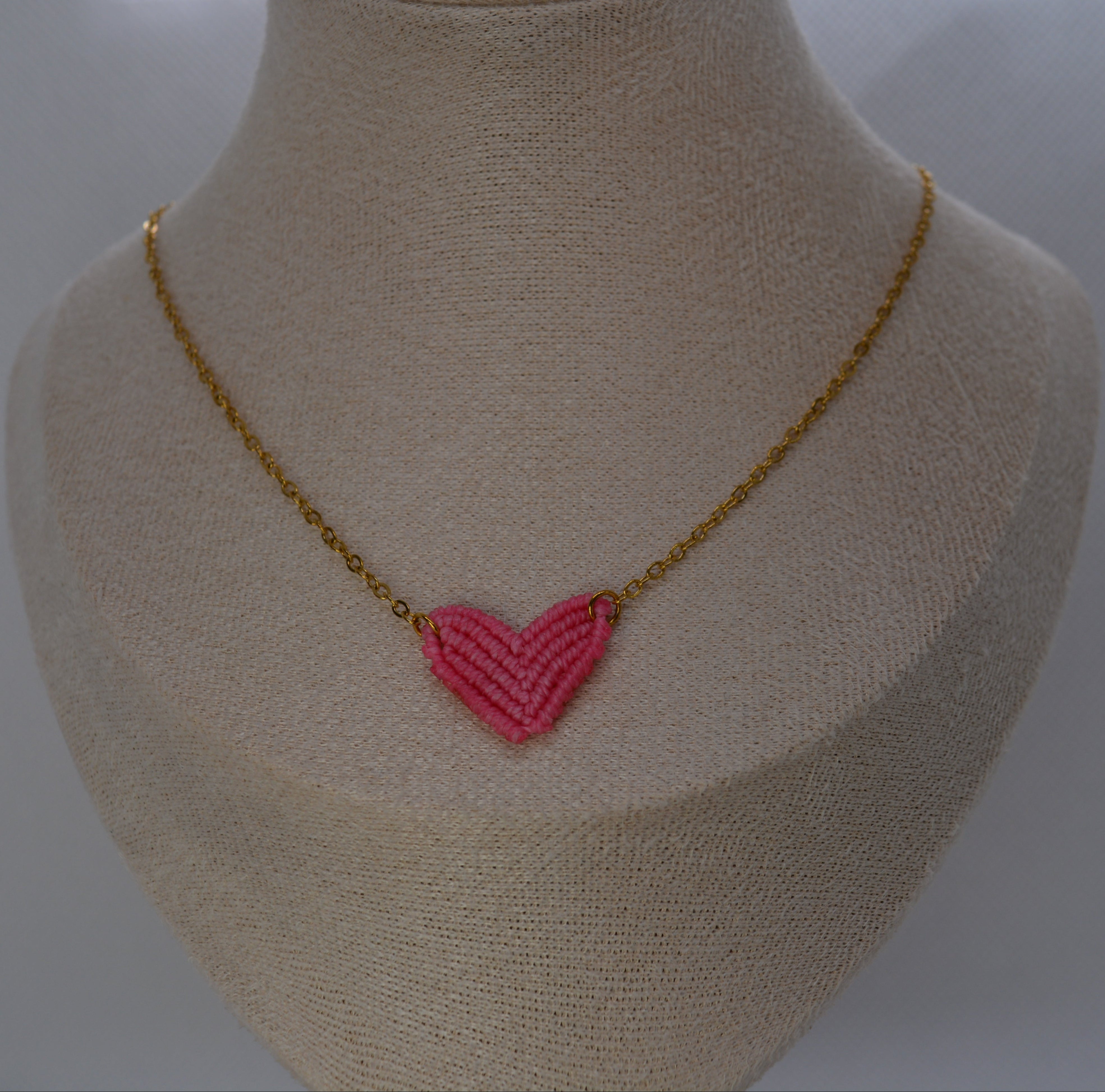 Collana Cuore Macramè