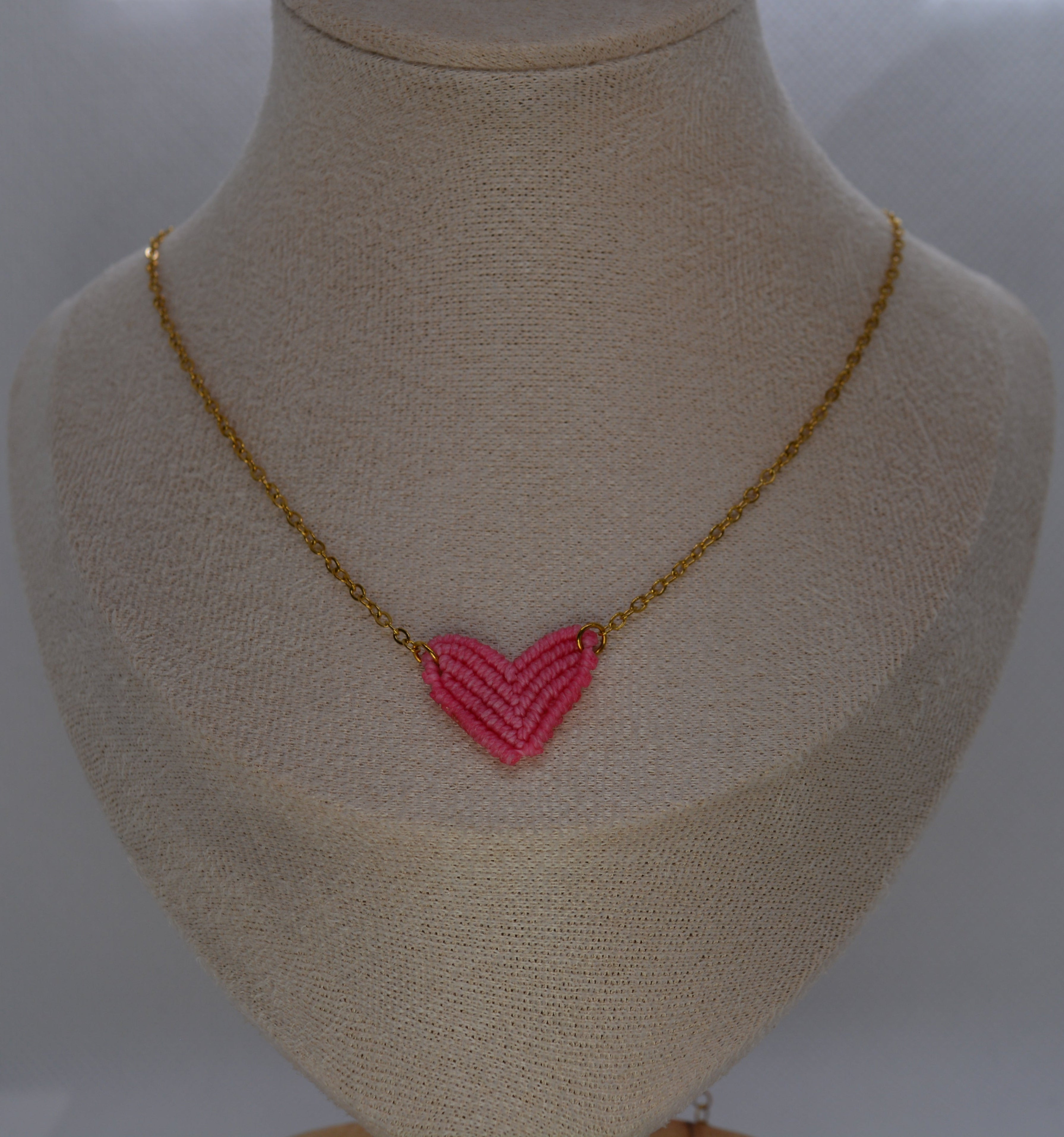 Collana Cuore Macramè