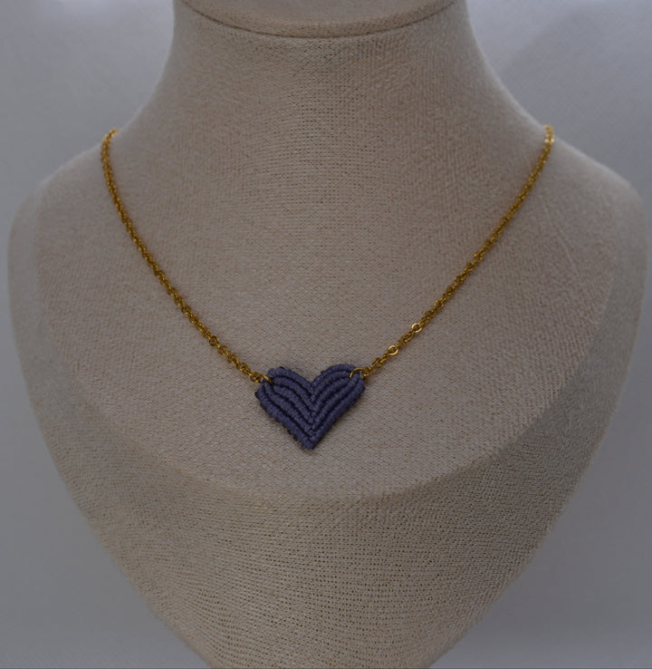Collana Cuore Macramè