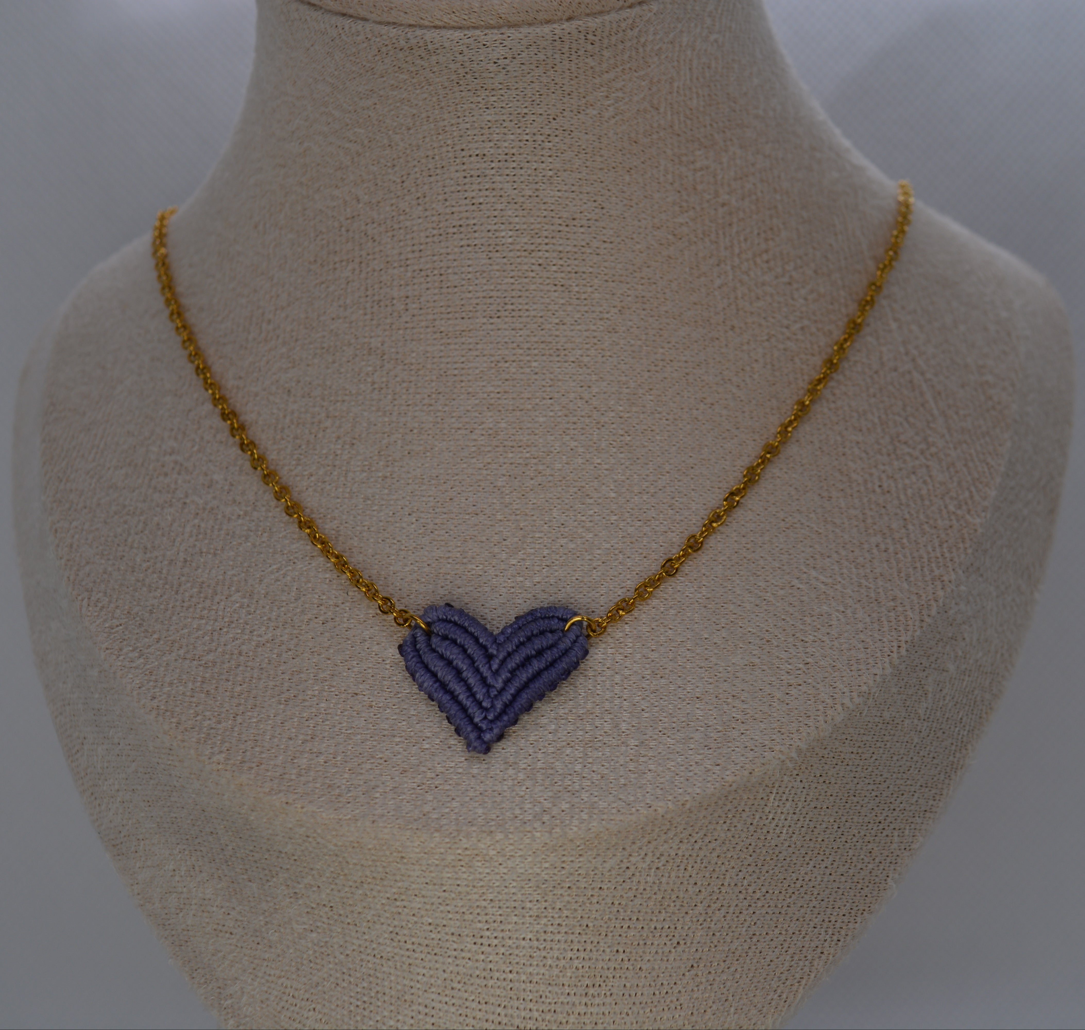 Collana Cuore Macramè