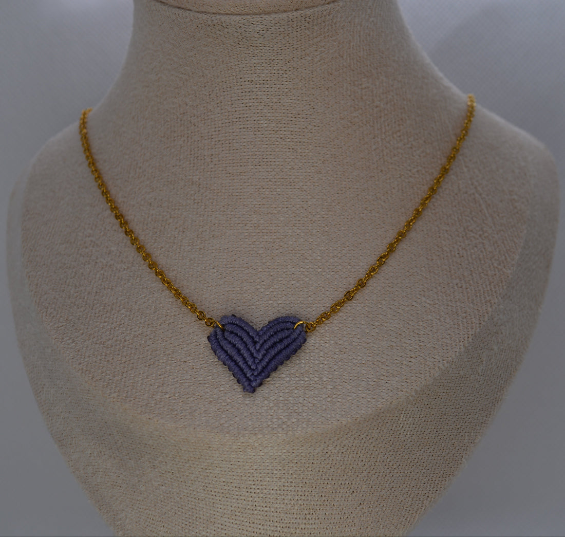 Collana Cuore Macramè
